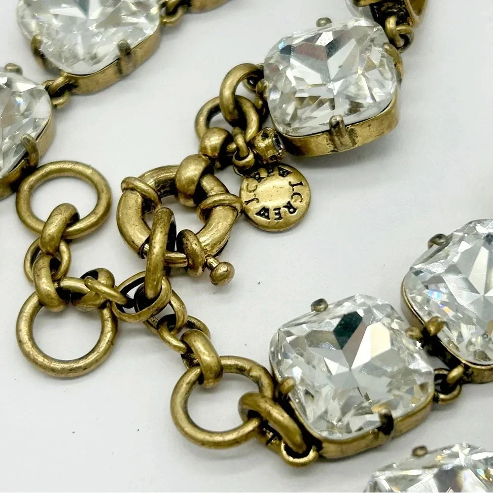 J. Crew Square Crystal Necklace